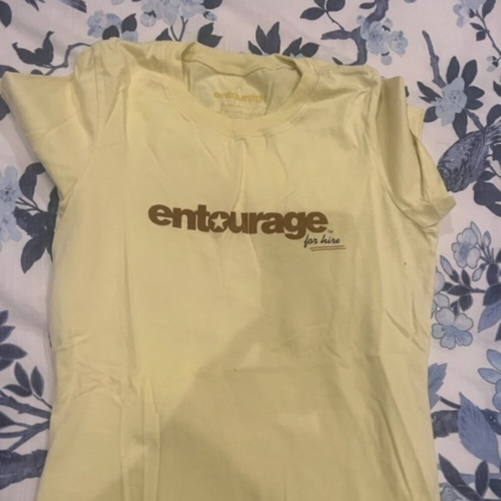 HBO’s Entourage For Hire Yellow T-Shirt Women's Size Small